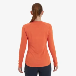 T-Shirts & Baselayers-Montane Womens Dart Long Sleeve T-Shirt - Tigerlily