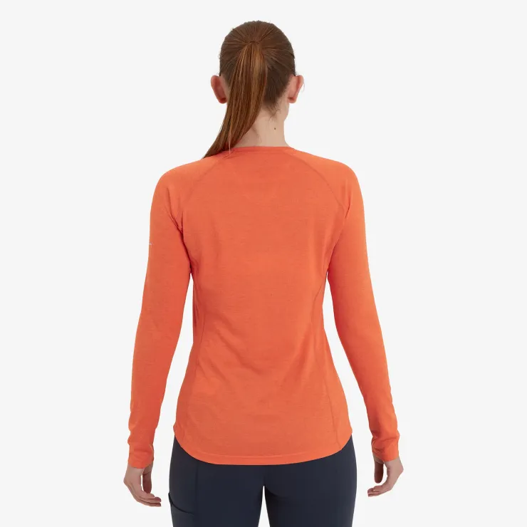 T-Shirts & Baselayers-Montane Womens Dart Long Sleeve T-Shirt - Tigerlily