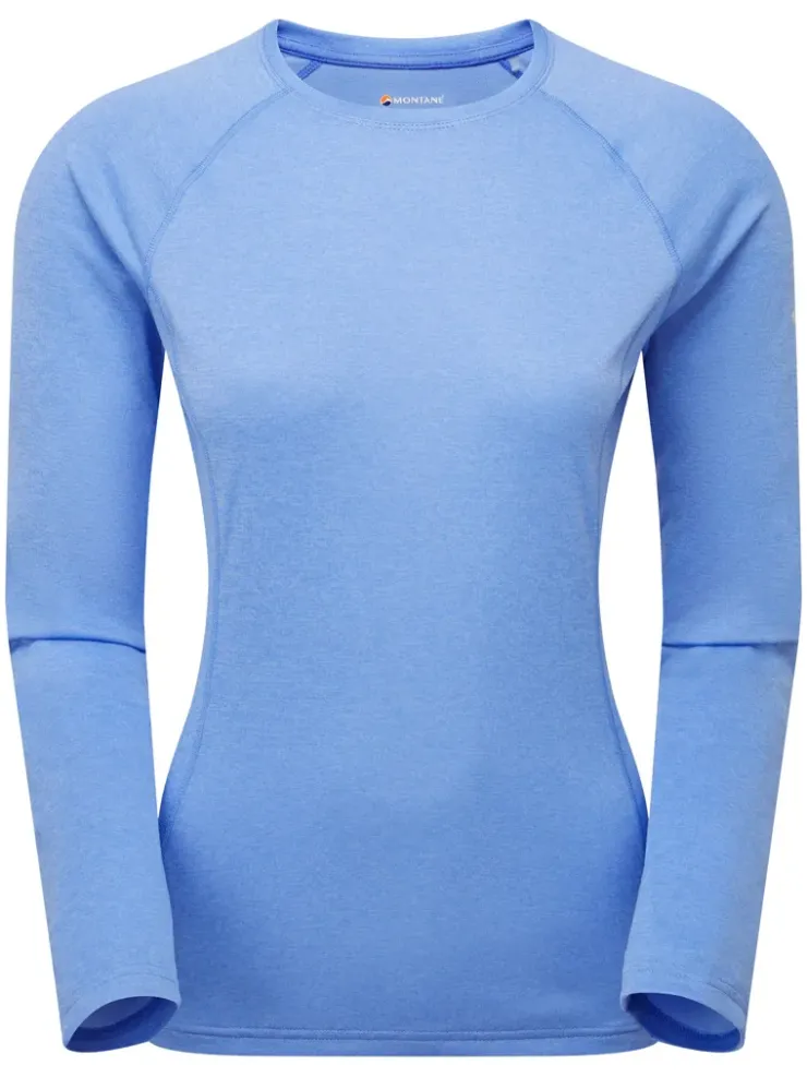 T-Shirts & Baselayers-Montane Womens Dart Long Sleeve T-Shirt - Cornflower