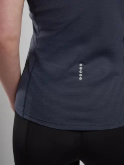 T-Shirts & Baselayers-Montane Womens Dart Nano Zip T-Shirt - Eclipse Blue