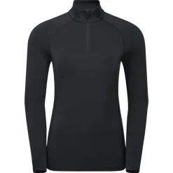 T-Shirts & Baselayers-Montane Womens Dart XT Zip Neck - Black