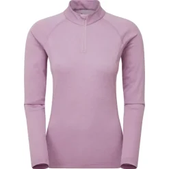 T-Shirts & Baselayers-Montane Womens Dart Zip Neck - Allium