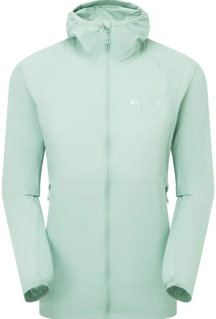 Windshirts-Montane Womens Featherlite Hoodie - Sea Mist