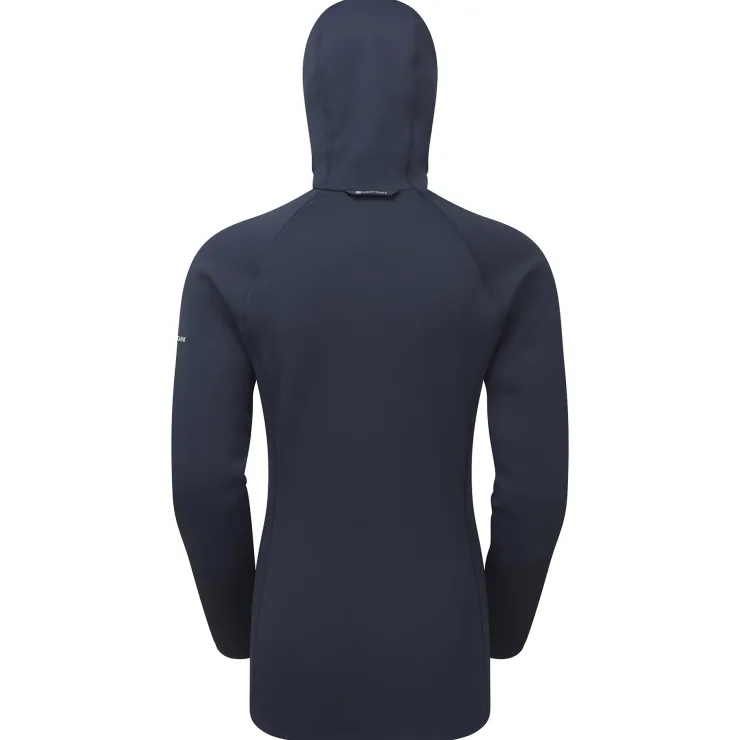 Fleece & Mid Layer-Montane Womens Fury Hoodie - Eclipse Blue