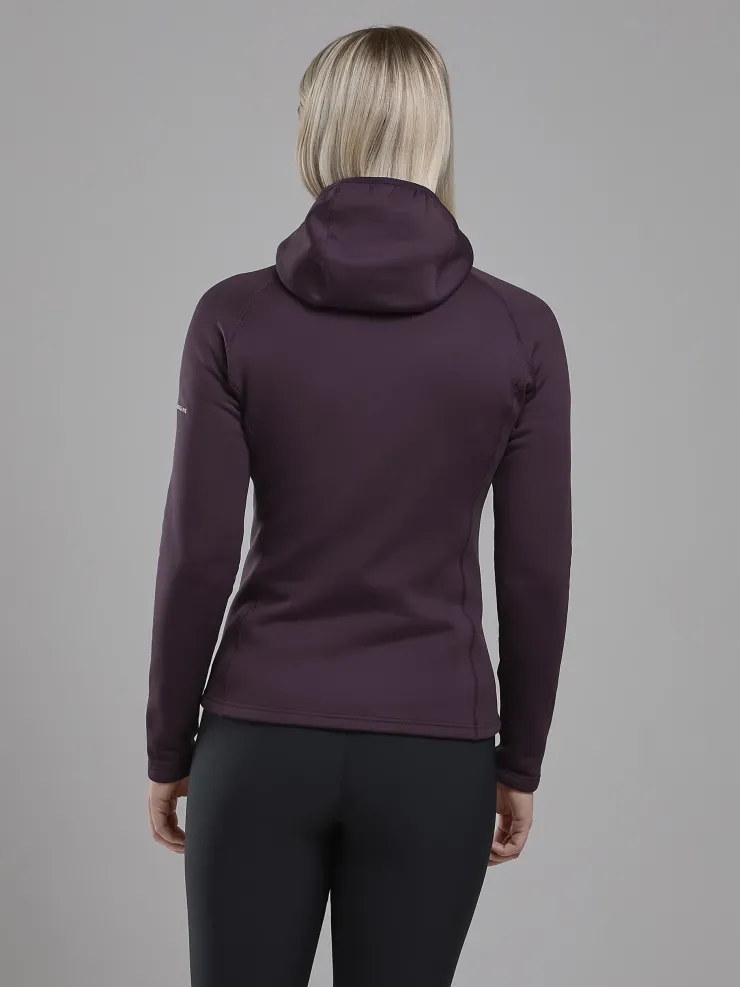 Fleece & Mid Layer-Montane Womens Fury Hoodie - Mulberry