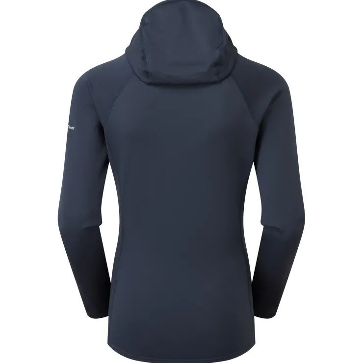 Fleece & Mid Layer-Montane Womens Fury Lite Hoodie - Eclipse Blue