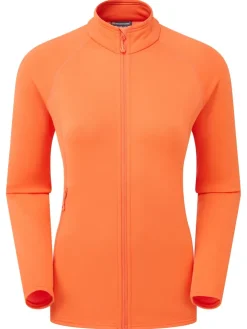 Fleece & Mid Layer-Montane Womens Fury Lite Jacket - Tigerlily