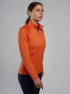 Fleece & Mid Layer-Montane Womens Fury Lite Jacket - Tigerlily