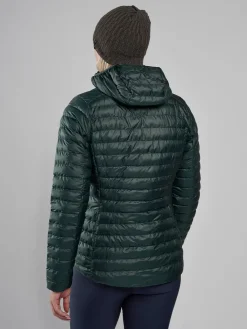 Insulated Jackets-Montane Womens Icarus Hoodie - Deep Forest