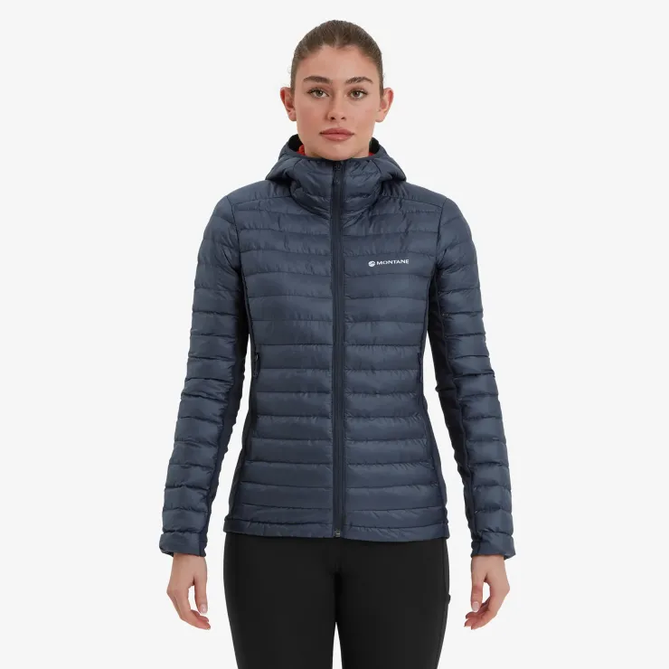 Insulated Jackets-Montane Womens Icarus Lite Hoodie - Eclipse Blue