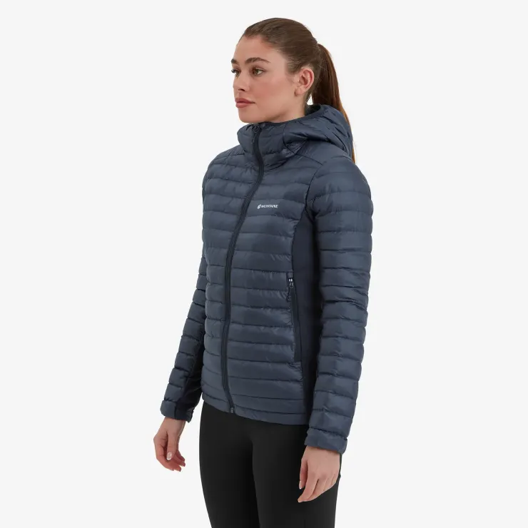 Insulated Jackets-Montane Womens Icarus Lite Hoodie - Eclipse Blue
