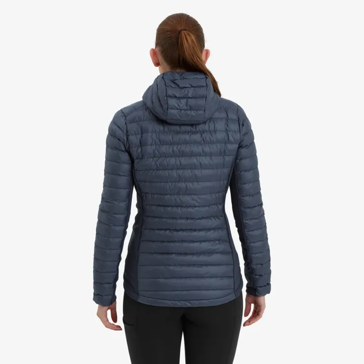 Insulated Jackets-Montane Womens Icarus Lite Hoodie - Eclipse Blue