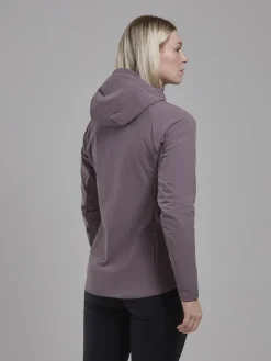 Softshell Jackets-Montane Womens Khamsin Hoodie - Moonscape