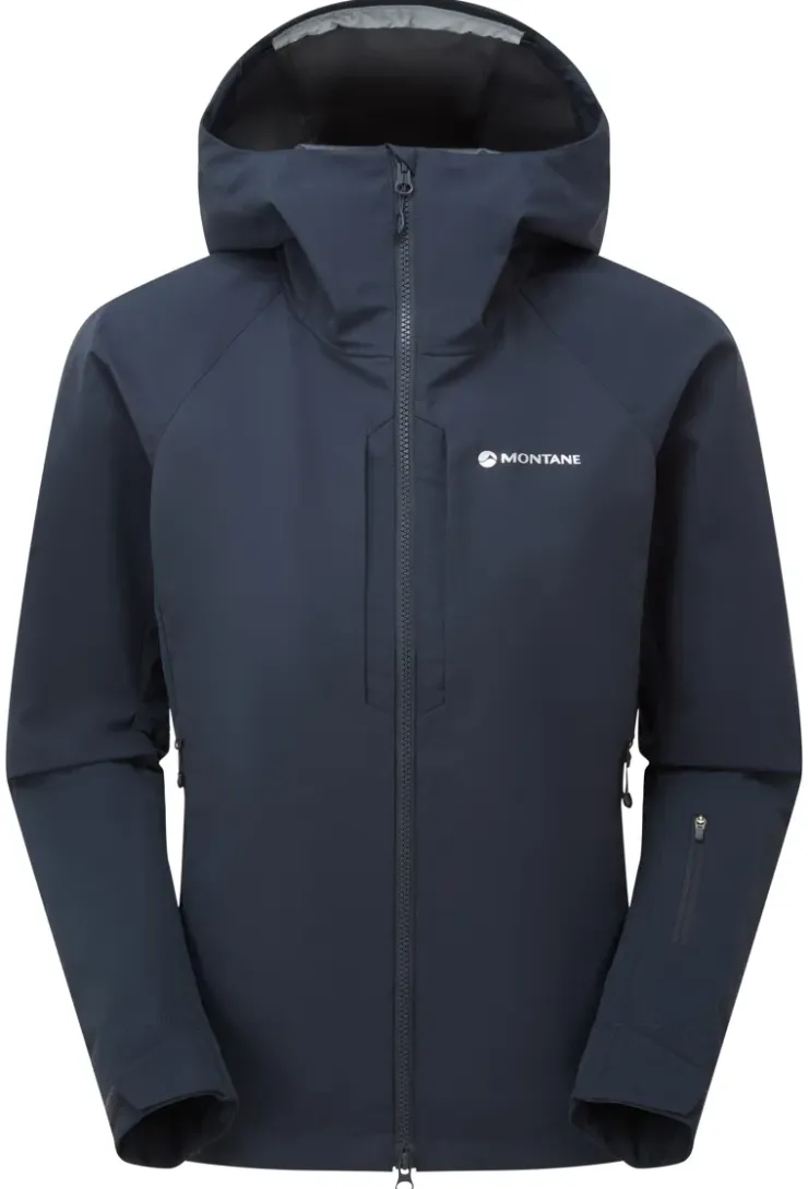 Softshell Jackets-Montane Womens Nordes Hoodie - Eclipse Blue