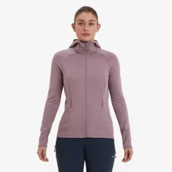 Fleece & Mid Layer-Montane Womens Protium Hoodie - Moonscape