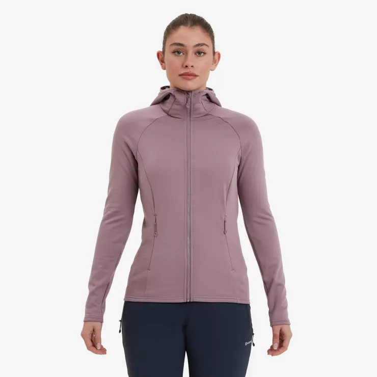 Fleece & Mid Layer-Montane Womens Protium Hoodie - Moonscape
