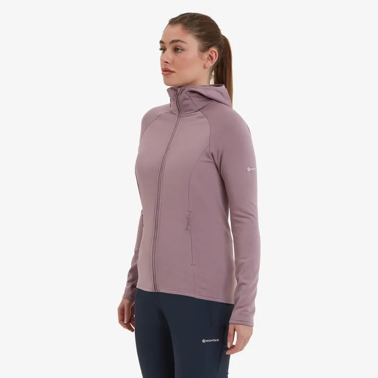 Fleece & Mid Layer-Montane Womens Protium Hoodie - Moonscape
