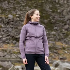 Fleece & Mid Layer-Montane Womens Protium Hoodie - Moonscape