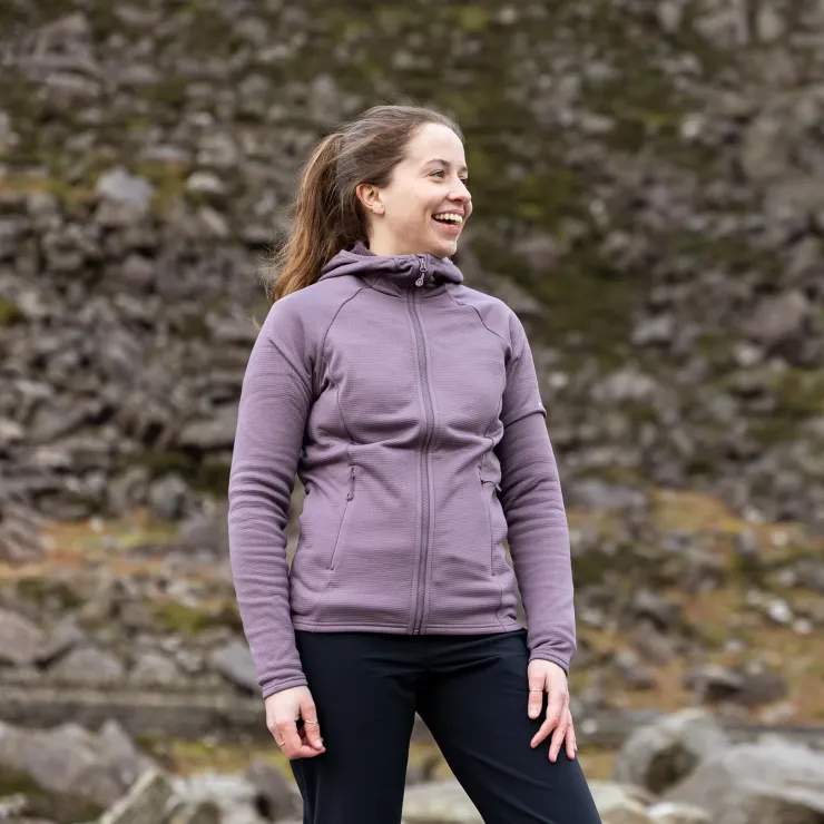 Fleece & Mid Layer-Montane Womens Protium Hoodie - Moonscape