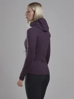 Fleece & Mid Layer-Montane Womens Protium Hoodie - Mulberry