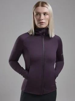 Fleece & Mid Layer-Montane Womens Protium Hoodie - Mulberry