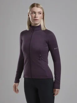 Fleece & Mid Layer-Montane Womens Protium Jacket - Mulberry
