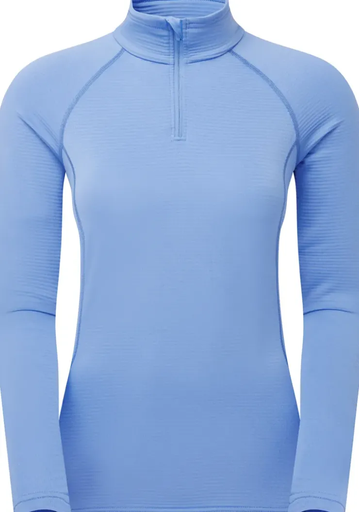 Fleece & Mid Layer-Montane Womens Protium Lite Pull-On - Cornflower