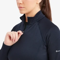 Fleece & Mid Layer-Montane Womens Protium Lite Pull-On - Eclipse Blue