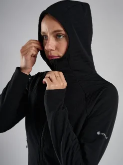 Fleece & Mid Layer-Montane Womens Protium XT Hoodie - Black