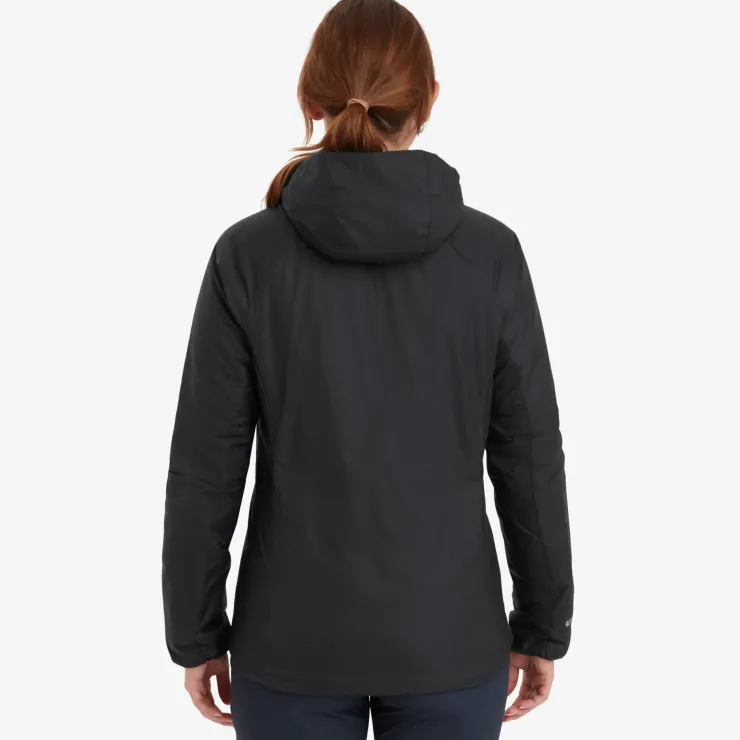 Insulated Jackets-Montane Womens Respond Hoodie - Black