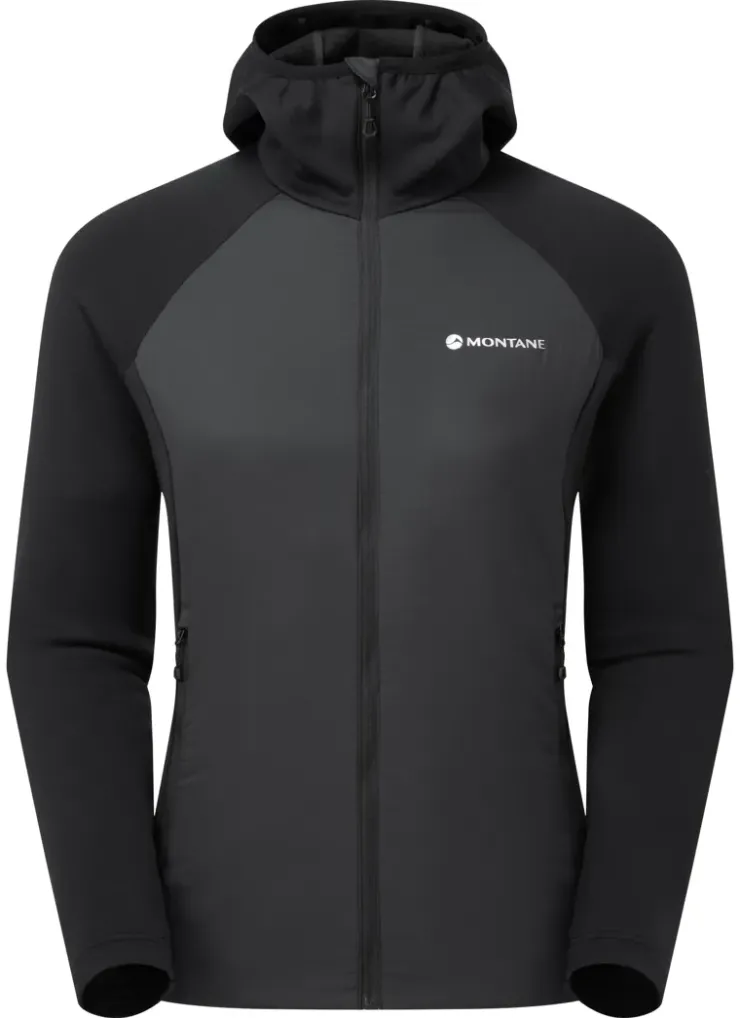Insulated Jackets-Montane Womens Sirocco Lite Hoodie - Black