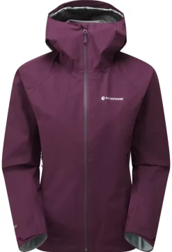 Waterproof Jackets-Montane Womens Spirit Jacket - Saskatoon Berry