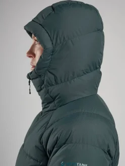 Insulated Jackets-Montane Womens Tundra Hoodie - Deep Forest