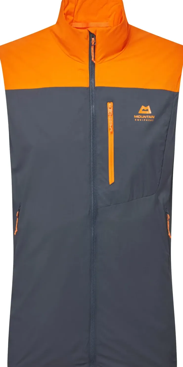 Vests & Gilets-Mountain Equipment Mens Aerotherm Vest - Blue Nights-Ember