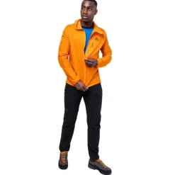 Softshell Jackets-Mountain Equipment Mens Aerofoil Hooded Jacket - Blue Nights