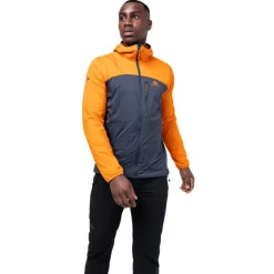 Softshell Jackets-Mountain Equipment Mens Aerotherm Jacket - Blue Nights-Ember