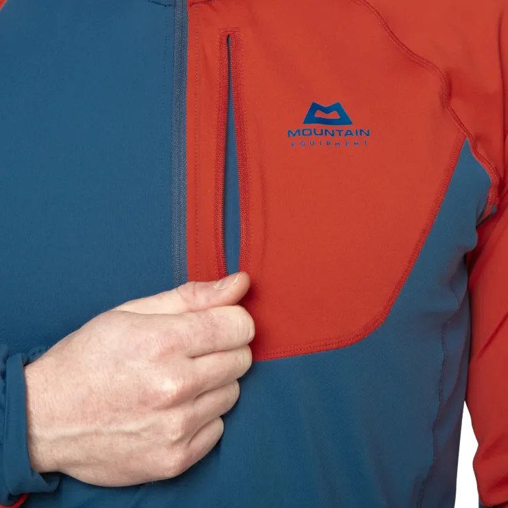 T-Shirts & Baselayers-Mountain Equipment Mens Aiguille Hooded Top - Vine-Majolica