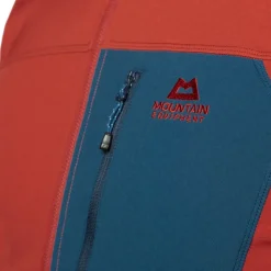 Softshell Jackets-Mountain Equipment Mens Arrow 1/4 Zip - Vine-Anvil Grey