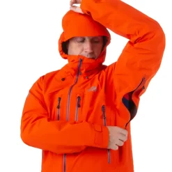 Waterproof Jackets-Mountain Equipment Mens Changabang Jacket - Cardinal Orange