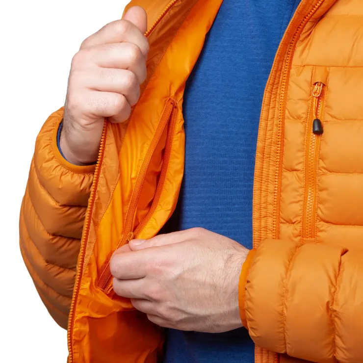 Insulated Jackets-Mountain Equipment Mens Earthrise Hooded Jacket - Black-Black