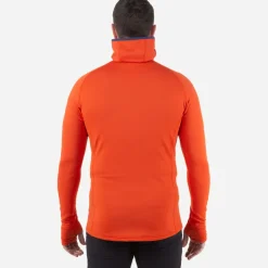 Fleece & Mid Layer-Mountain Equipment Mens Eclipse Hooded Zip-T - Magma-Medieval