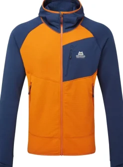 Fleece & Mid Layer-Mountain Equipment Mens Eclipse Hooded Jacket - Rust-Medieval