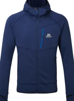 Fleece & Mid Layer-Mountain Equipment Mens Eclipse Hooded Jacket - Medieval Blue
