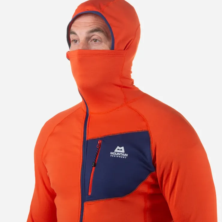 Fleece & Mid Layer-Mountain Equipment Mens Eclipse Hooded Zip-T - Fern