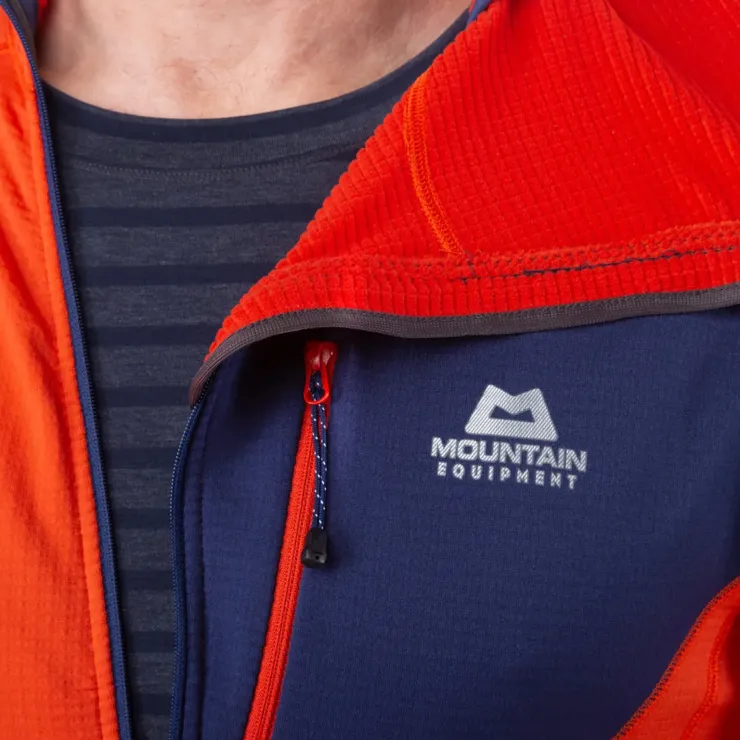 Fleece & Mid Layer-Mountain Equipment Mens Eclipse Hooded Zip-T - Fern