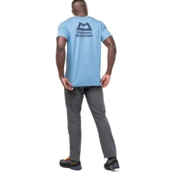 T-Shirts & Baselayers-Mountain Equipment Mens Everest Tee - Ombre Blue