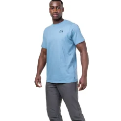 T-Shirts & Baselayers-Mountain Equipment Mens Everest Tee - Ombre Blue
