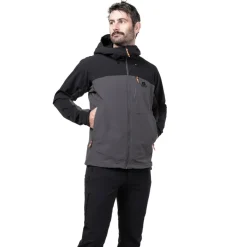Softshell Jackets-Mountain Equipment Mens Frontier Jacket - Anvil Grey-Black