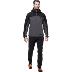 Softshell Jackets-Mountain Equipment Mens Frontier Jacket - Anvil Grey-Black