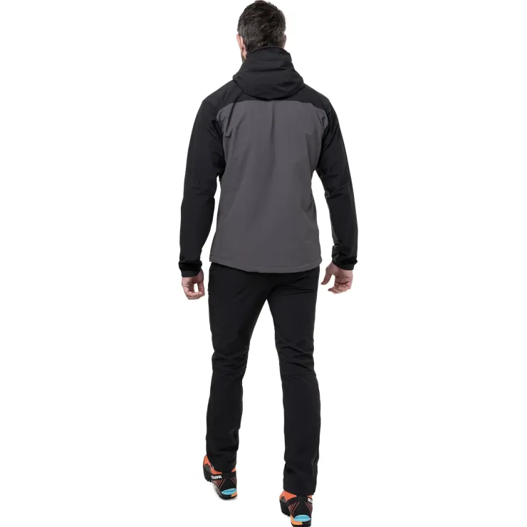 Softshell Jackets-Mountain Equipment Mens Frontier Jacket - Anvil Grey-Black